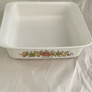 White Floral Bakeware Dish